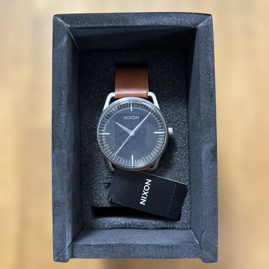 NIXON MELLOR BLK/SADDLE Men's Watch — Japanese
