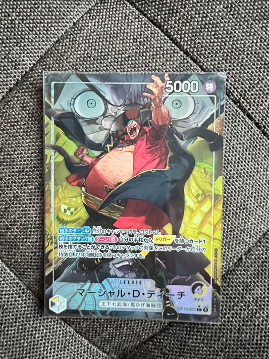 One Piece One Piece Card Game Marshall D. Teach Leader L — Japanese