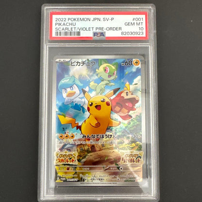 PSA 10 Pokemon Pikachu — 001/SV-P — Japanese