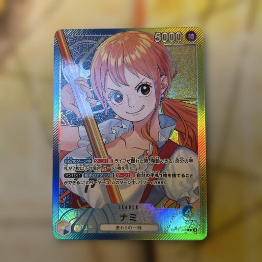 Bandai One Piece Card Game Nami Leader Parallel OP11-041 card from Japan in excellent condition