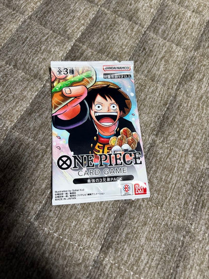 One Piece One Piece Card Game The Strongest Three Brothers Pack Sealed Pack — Magazine Appendix Promo — Japanese