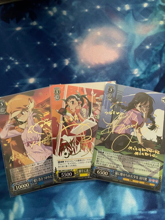 Weiss Schwarz Monogatari Waifu Weiss Schwarz Hanekawa Tsubasa Signed SP — Japanese