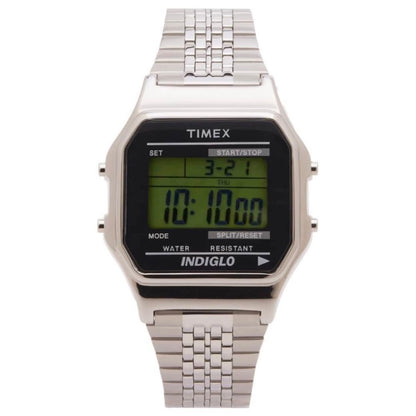 TIMEX T80 Everyday Silver Digital Men's Watch — Japanese