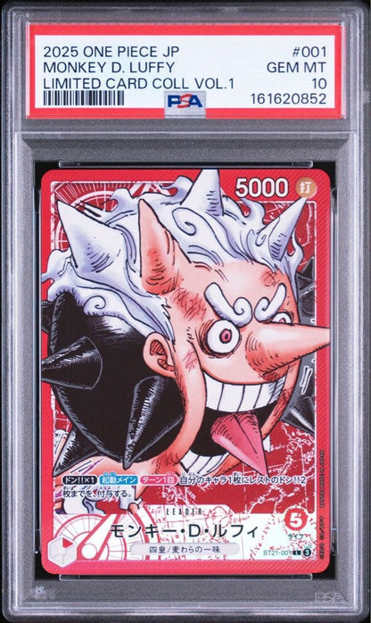PSA 10 One Piece Luffy L — Japanese