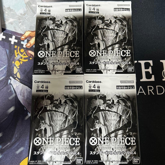 One Piece One Piece Card Standard Battle Pack Vol.4 4 Pack Pack SR — Japanese