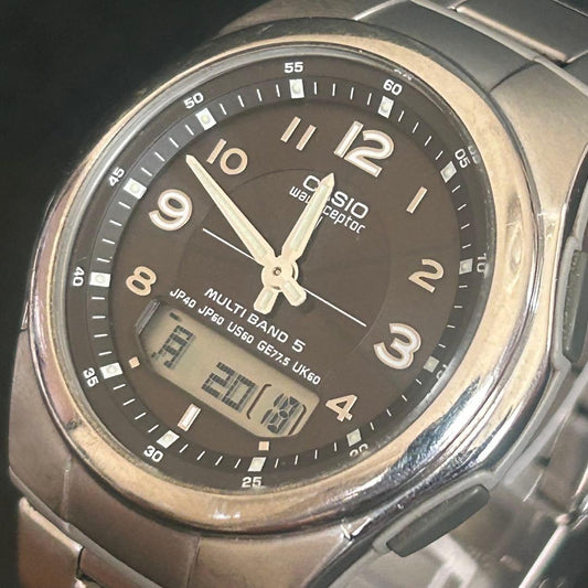CASIO WVA-M480 Solar Men's Watch — Japanese