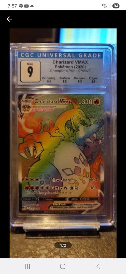 CGC 9 Pokemon Charizard VMAX — Japanese