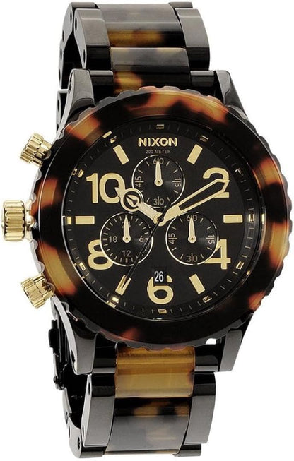 NIXON 腕時計 べっ甲柄 クロノグラフ Quartz Men's Watch — Japanese