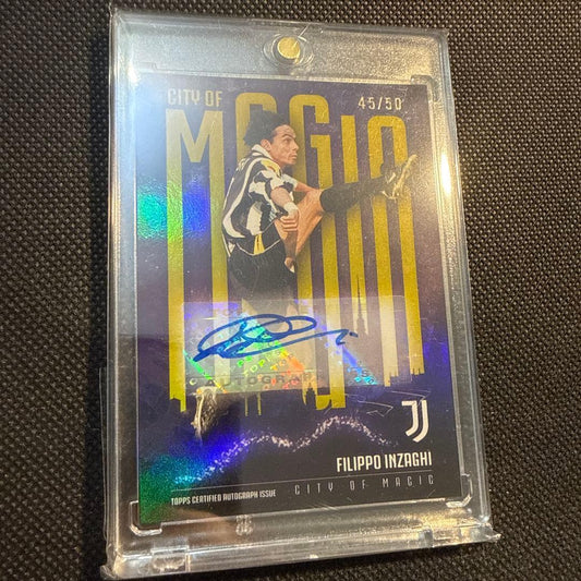 Filippo Inzaghi Autograph Card — 45/50 — Japanese