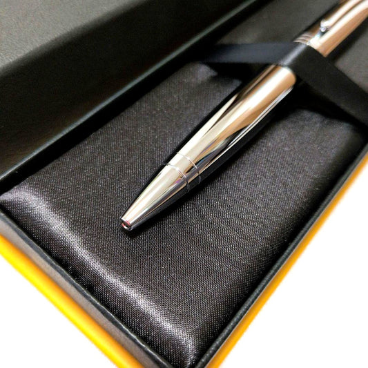 Silver Cross Thomas & Friends collaboration ballpoint pen with box featuring Thomas the Tank Engine design