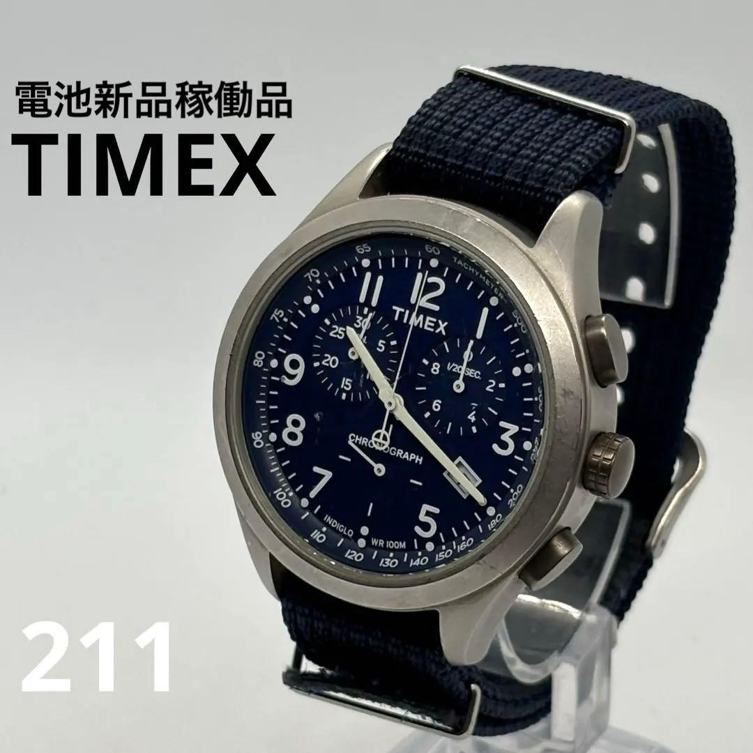 TIMEX Chronograph Military Quartz Men's Watch — Japanese