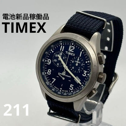 TIMEX Chronograph Military Quartz Men's Watch — Japanese