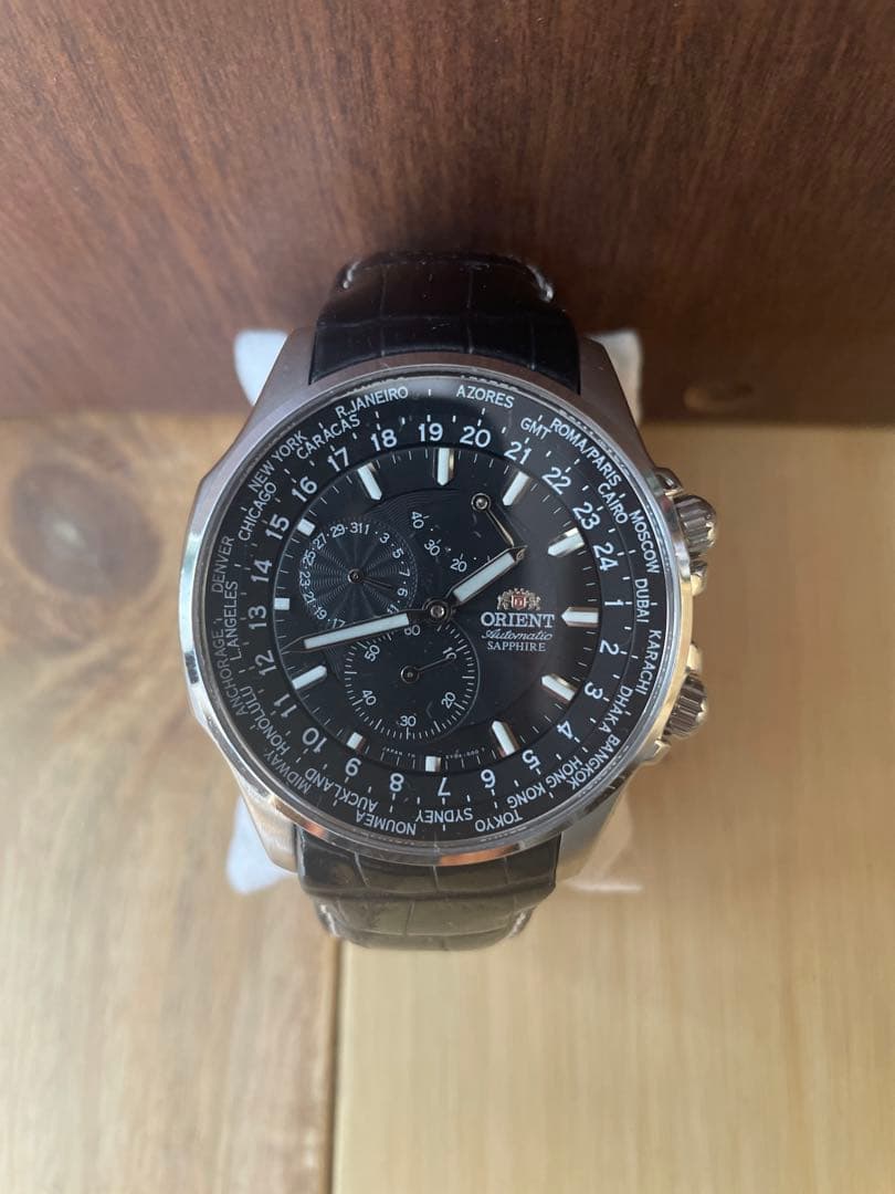 ORIENT World Time Automatic Men's Watch — Japanese