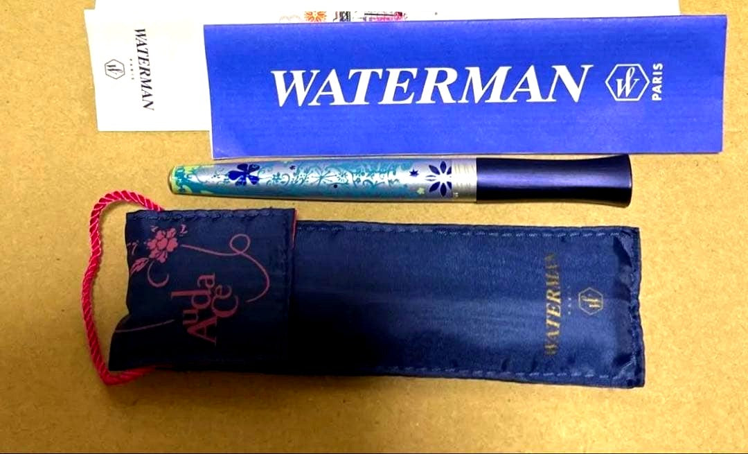 Waterman Odysse City of Style ballpoint pen with sleek black and gold design, unused condition