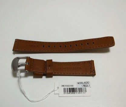 TIMEX Leather Strap Brown Men's Watch — Japanese