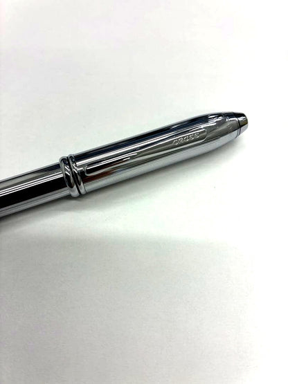 Used Cross Twist ballpoint pen with silver metal body and twist mechanism, no box or papers included
