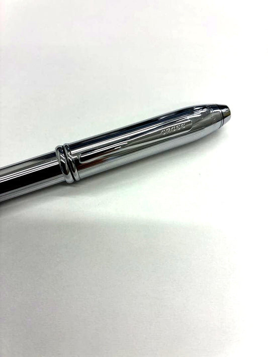 Used Cross Twist ballpoint pen with silver metal body and twist mechanism, no box or papers included