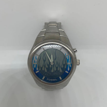 FOSSIL Big Tic 00s Blue Flame Digital Men's Watch — Japanese