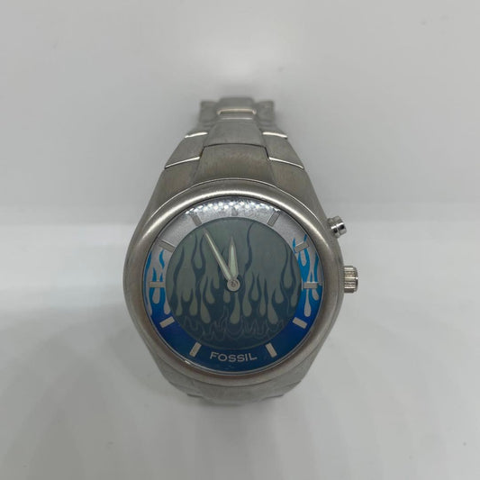FOSSIL Big Tic 00s Blue Flame Digital Men's Watch — Japanese