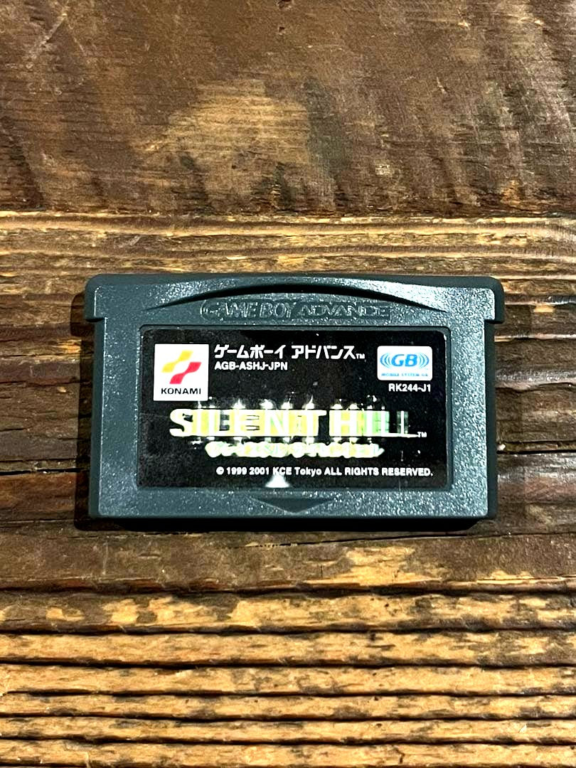 Silent Hill game cartridge compatible with Game Boy Advance handheld console