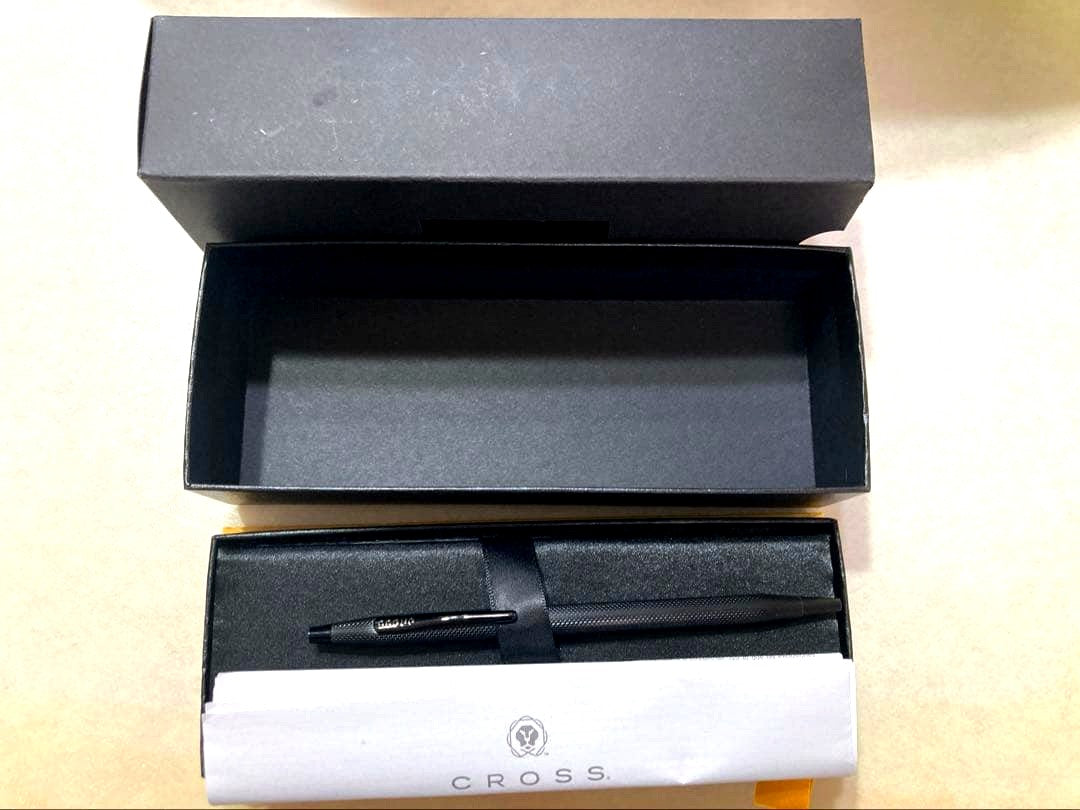 Casio Cross Classic Century Black Micro Knurl ballpoint pen model NAT0082-122 with black finish