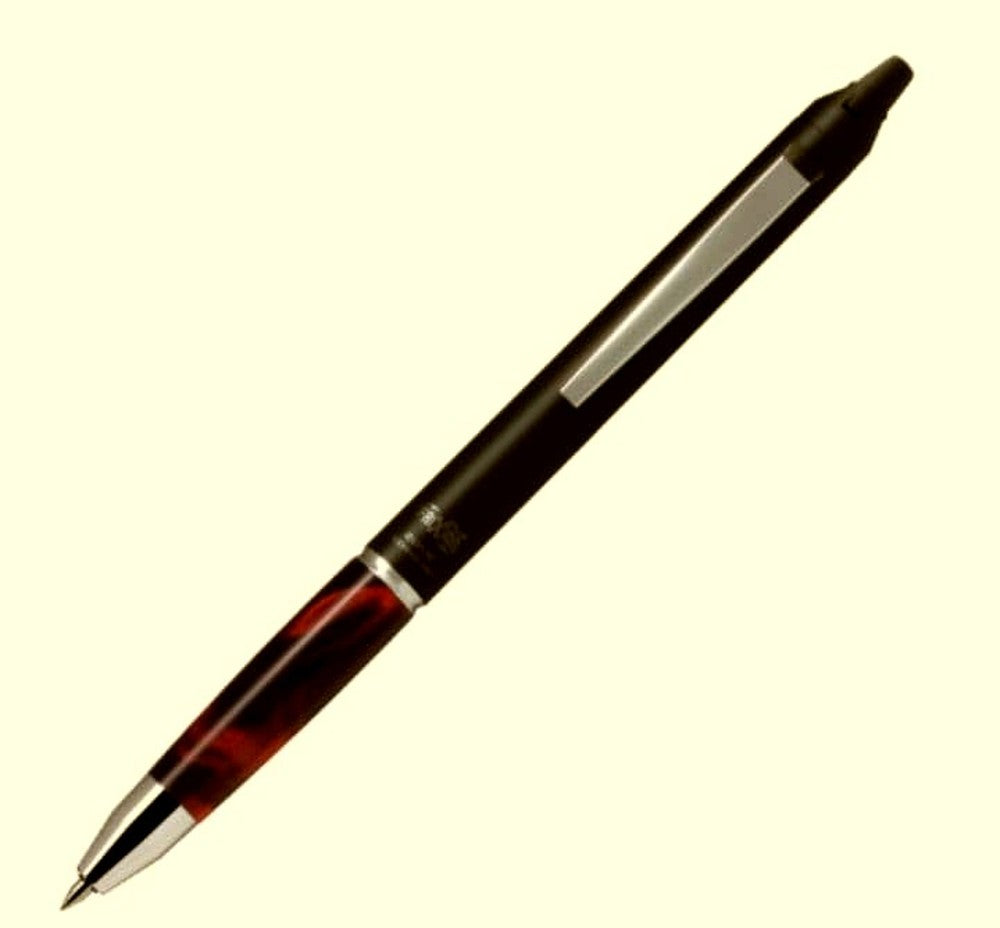 PILOT Frixion Ball Knock Zone red ballpoint pen with 0.25mm fine writing tip and click mechanism