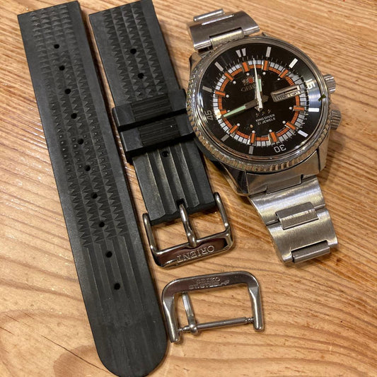 ORIENT キングダイバー マックイーン愛用モデル後継機種 当時物 替ベルト付 ⑧ Automatic Men's Watch — Japanese