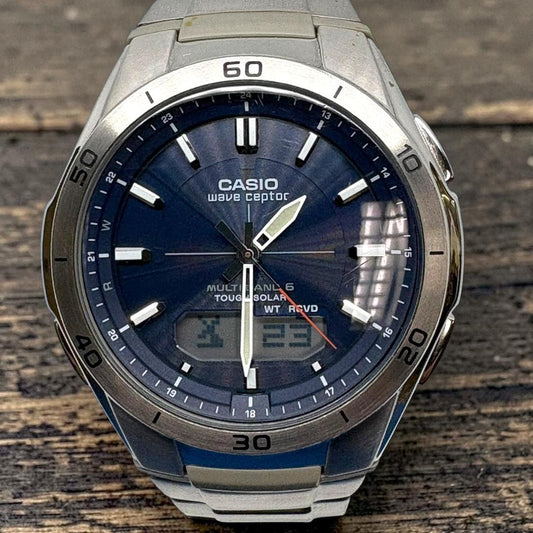 CASIO WVA-M640 Solar Men's Watch — Japanese