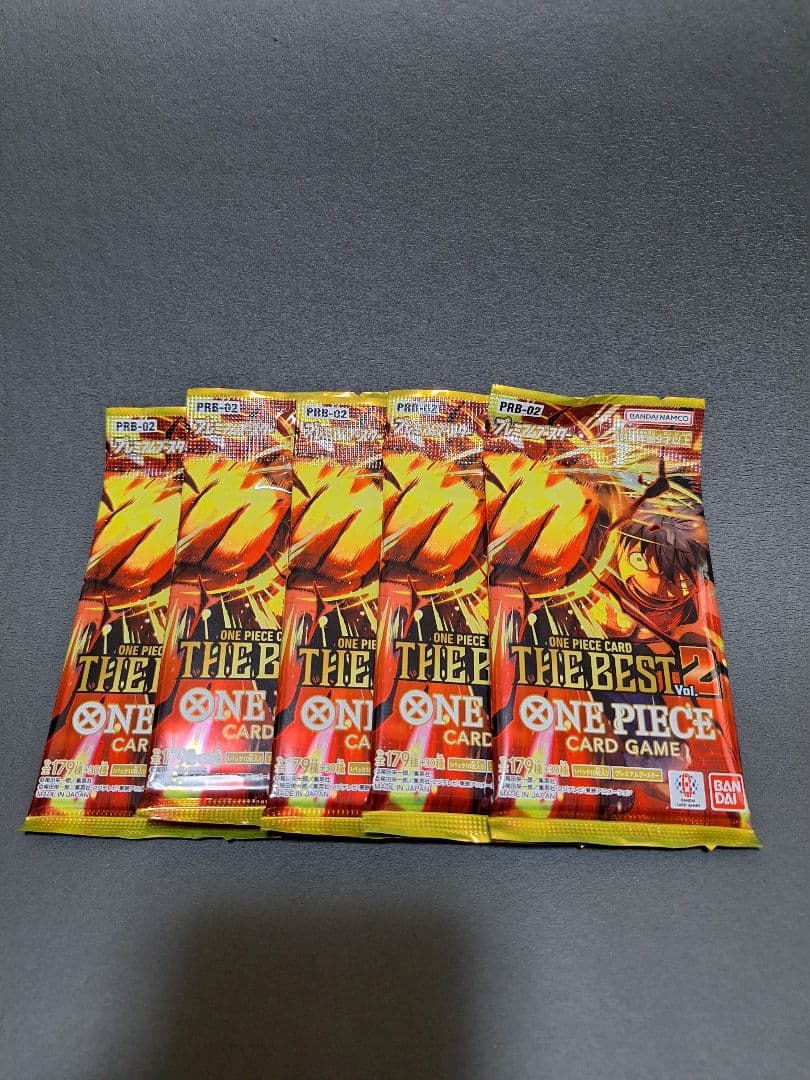 One Piece One Piece The Best Vol.2 5 Pack Set Pack — ONE PIECE CARD THE BEST vol.2 — Japanese