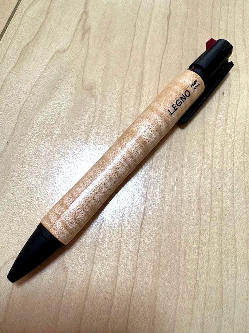 Rectangular wooden Legno ballpoint pen body with a natural wood finish