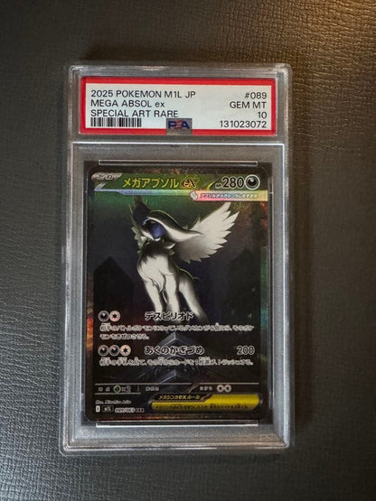 PSA 10 Pokemon Mega Absol ex SAR — 089/063 — Japanese
