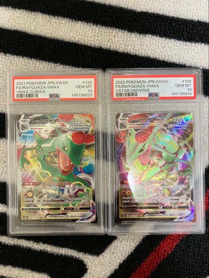PSA 10 Pokemon Rayquaza VMAX — 120/184 — Japanese