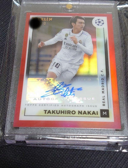 Takuma Nakai Signed Card 2022-23 Merlin 10 Series — Japanese