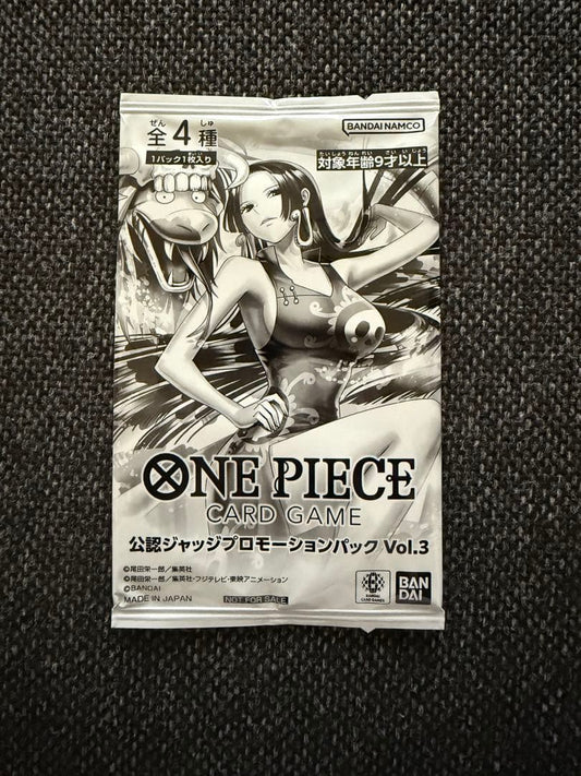 One Piece Judge Promotion Pack Vol.3 One Piece Card Unopened Judge Promo Pack — Japanese