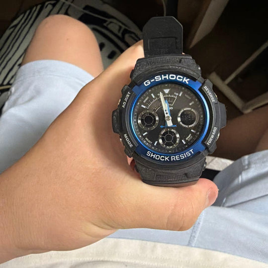 CASIO G-SHOCK AW-590-1A Digital Men's Watch — Japanese