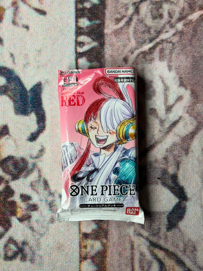 One Piece ONE PIECE LIMITED BONUS CARD GAME TUTORIAL DECK FILM RED Pack — Japanese