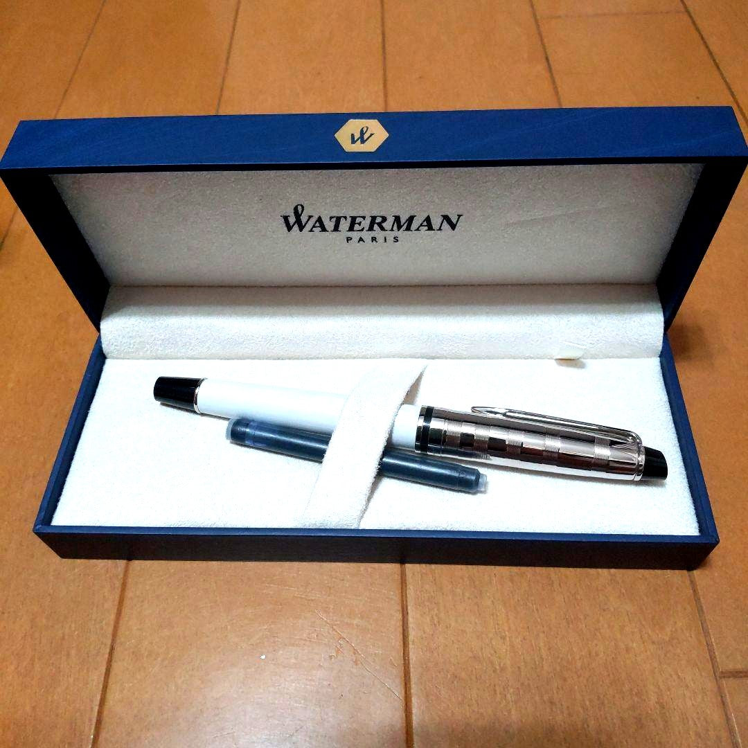 Waterman Fountain Pen Expert DX unused new product with sleek black barrel and gold accents