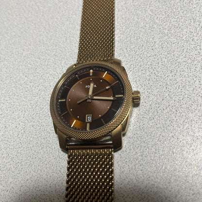 FOSSIL Gold Brown Automatic Men's Watch — Japanese