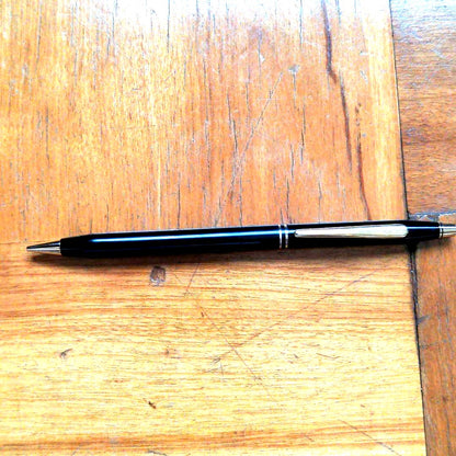 Cross brand 1990s American made blue roller ball pen, unused, with classic design