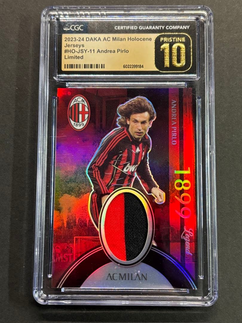 CGC10 Pristine Pirlo Jersey Card AC Milan 2 — Japanese