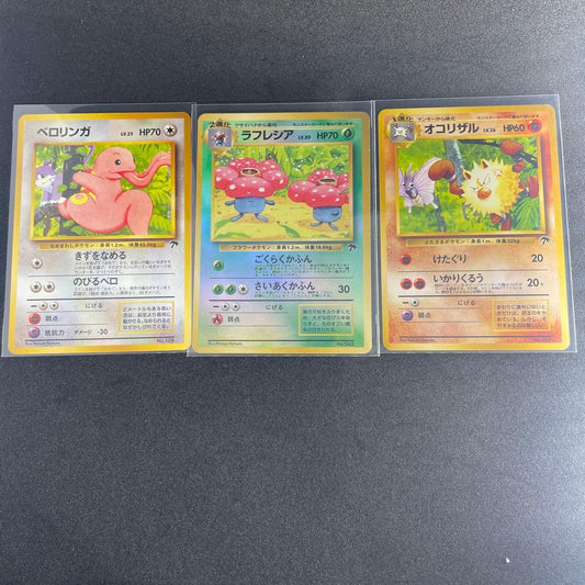 Pokemon Southern Island Tropical Island #1 Jungle Set of 3 — Japanese