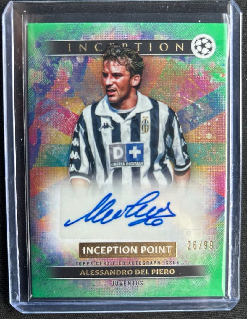 Topps Del Piero Juventus Signature 99 Limited Edition — Japanese