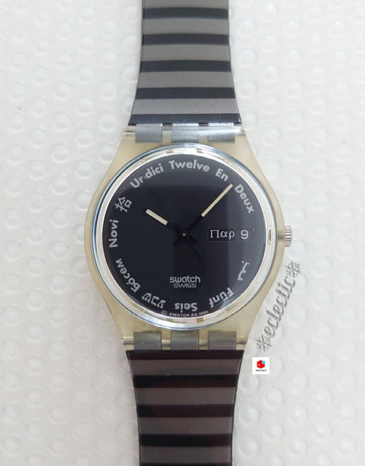 swatch VNTGSWATCH Gutenberg Year Analog Men's — Japanese