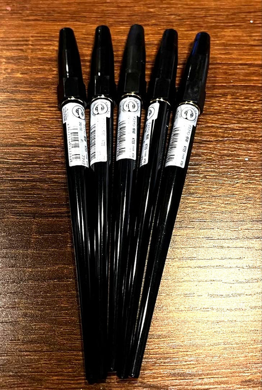 Set of 5 PILOT DPQ-700 extremely fine black desk pens unused dead stock with label