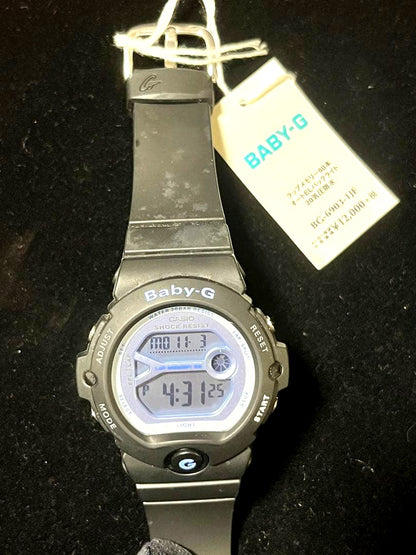 Casio Baby-G BG-6903-1JF deadstock watch in black with original guarantee card Japan import