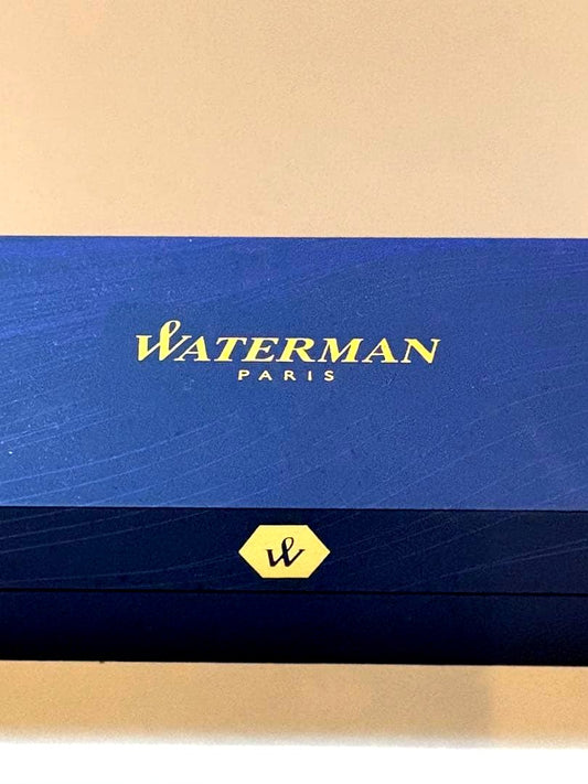 Unused Waterman ballpoint pen Model WATERMAN with sleek black and silver design