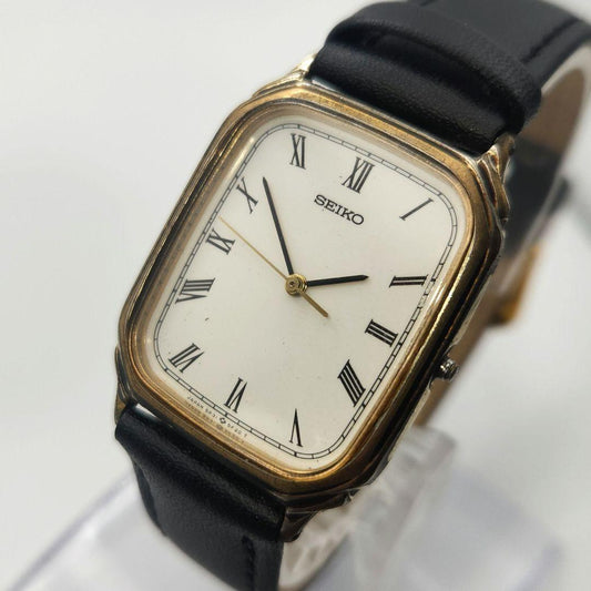 SEIKO Roman Square Vintage Quartz Men's Watch — Japanese