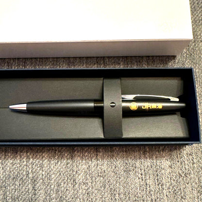 Shinkansen Ballpoint Pen by PILOT received from JR after emergency response, black with silver accents