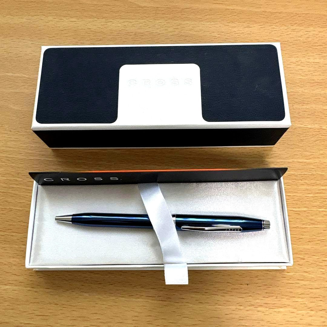 Cross Century II Blue Lacquer Ballpoint Pen brand new unused imported from Japan