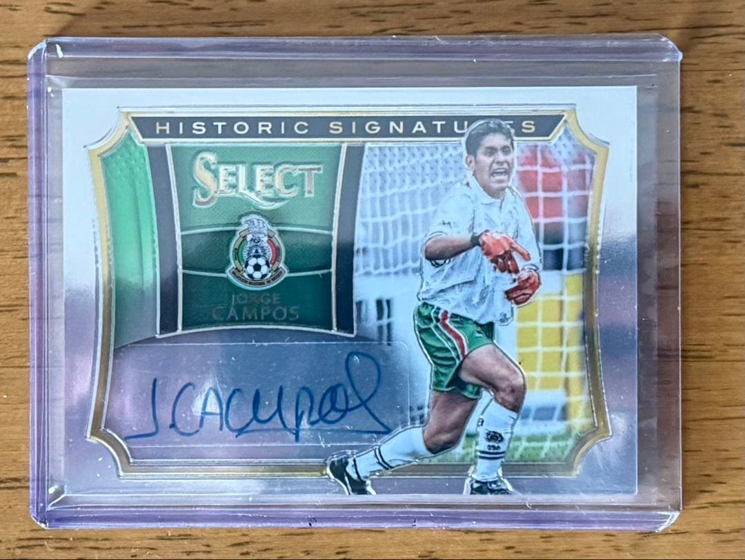 Jorge Campos Autographed Card PANINI — Japanese